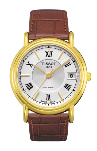Tissot Carson Automatic 35.5 Yellow Gold / Silver / Strap